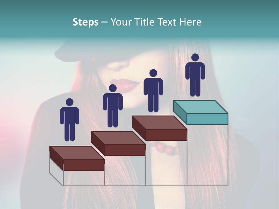 Bright Hair Dark PowerPoint Template