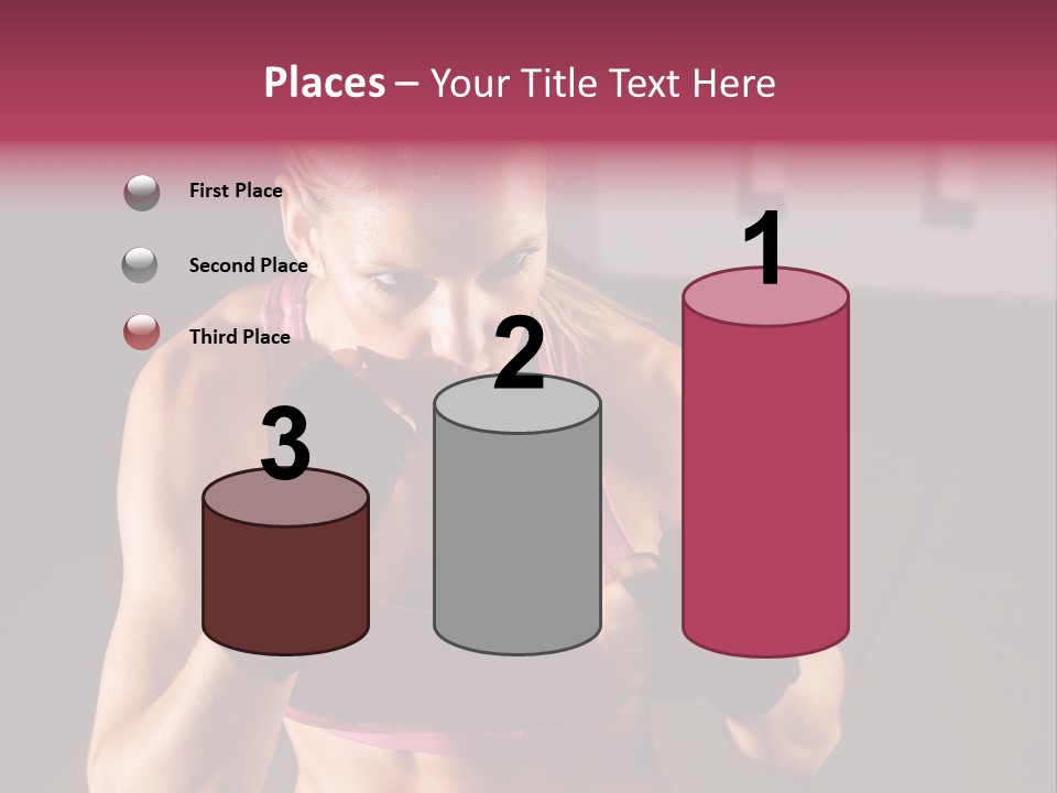 Martial Pretty Female PowerPoint Template