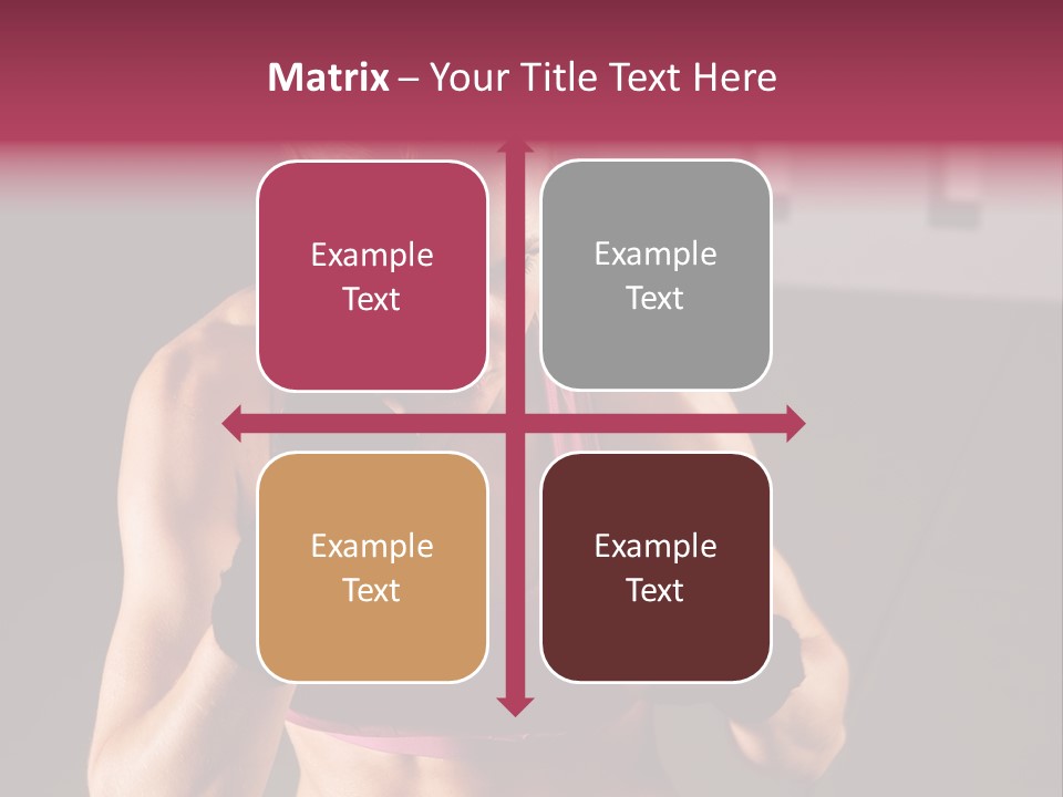 Martial Pretty Female PowerPoint Template