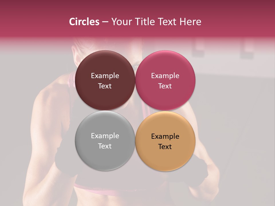 Martial Pretty Female PowerPoint Template