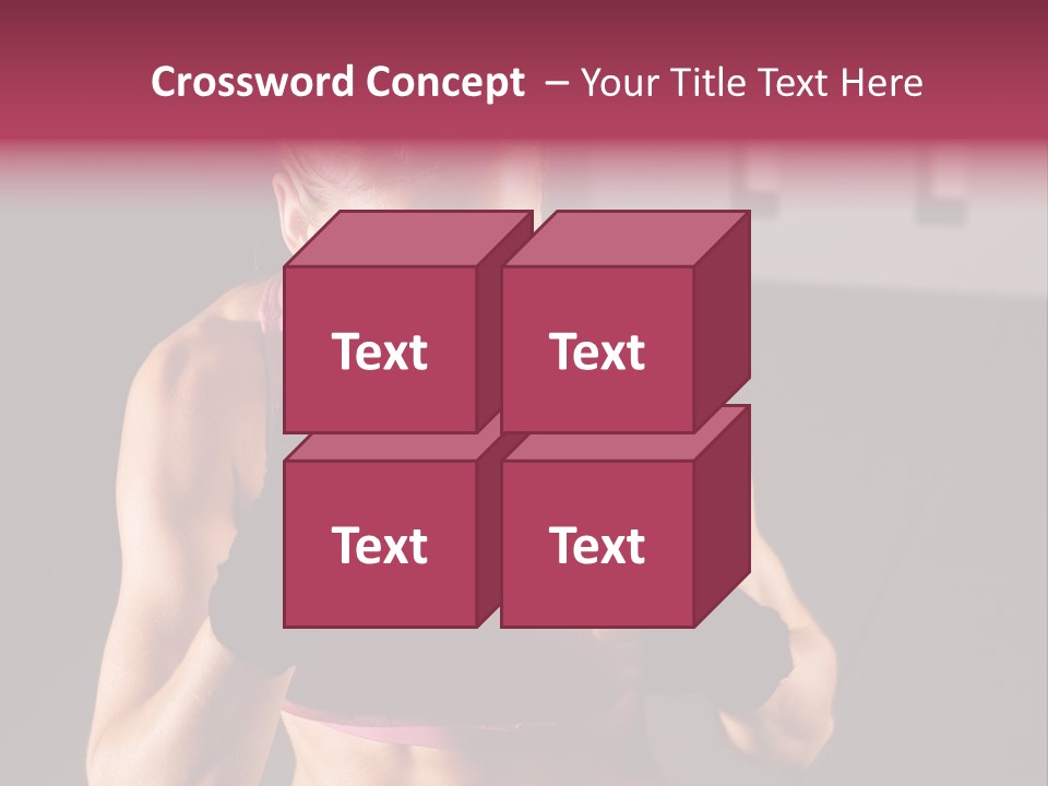 Martial Pretty Female PowerPoint Template