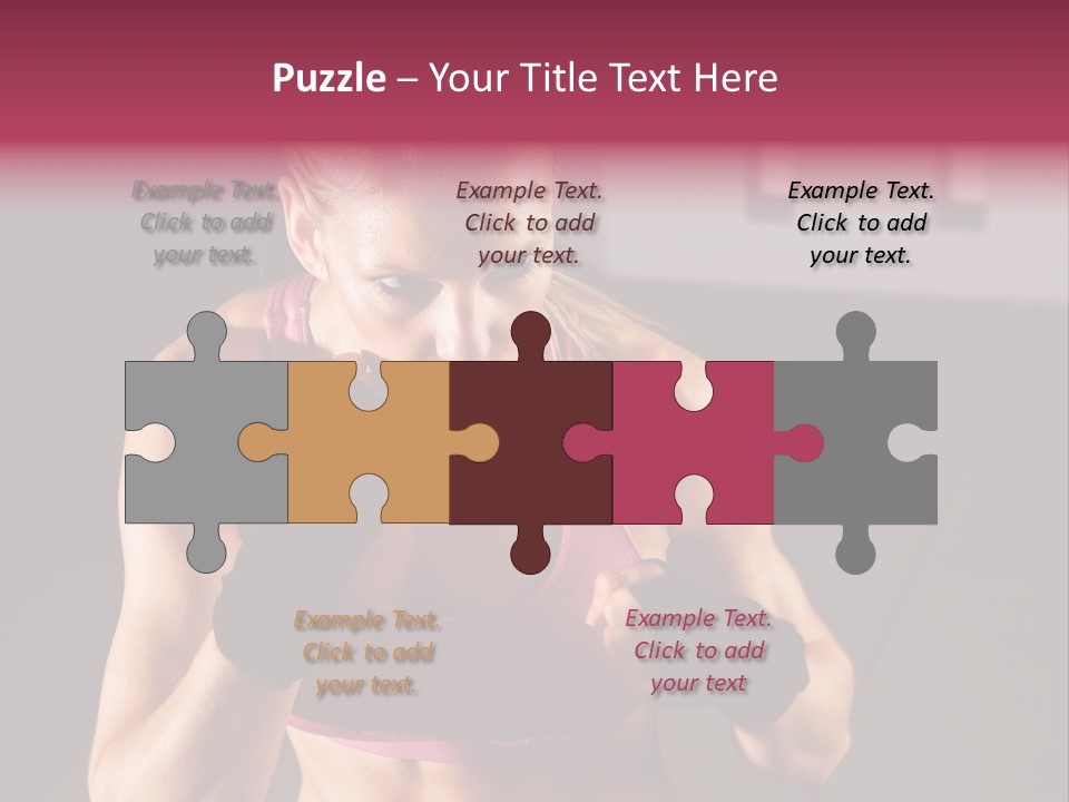 Martial Pretty Female PowerPoint Template