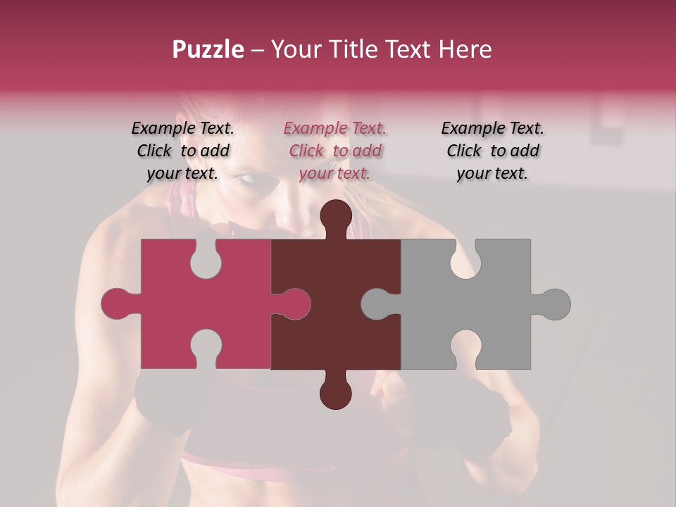 Martial Pretty Female PowerPoint Template