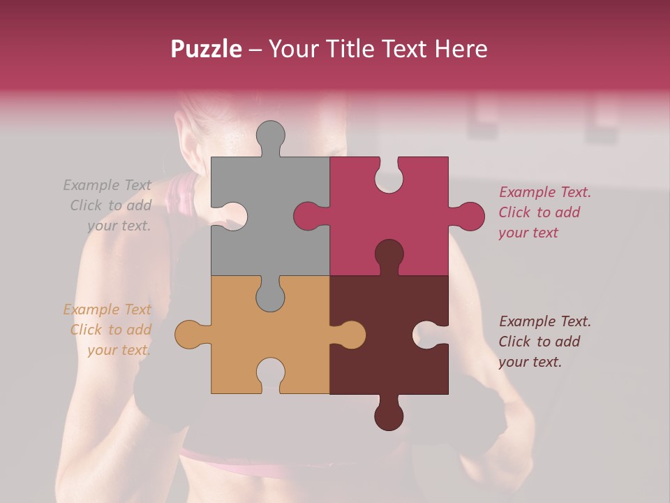 Martial Pretty Female PowerPoint Template