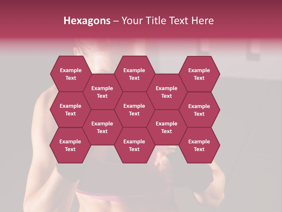 Martial Pretty Female PowerPoint Template