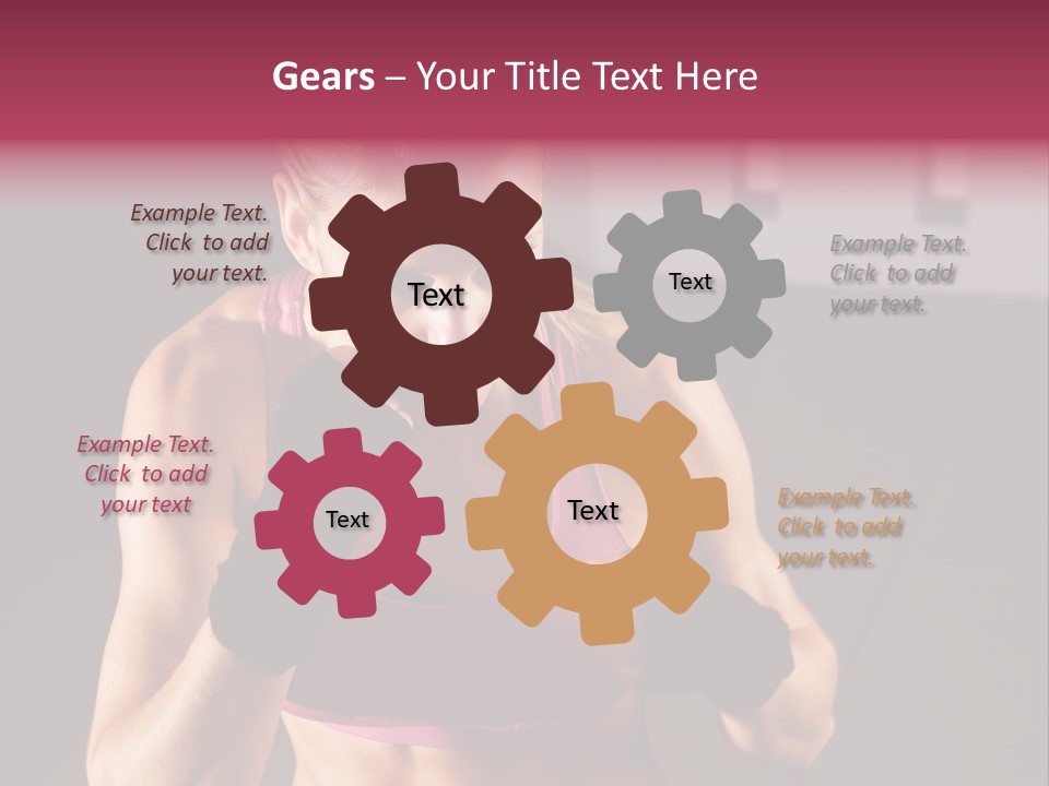 Martial Pretty Female PowerPoint Template