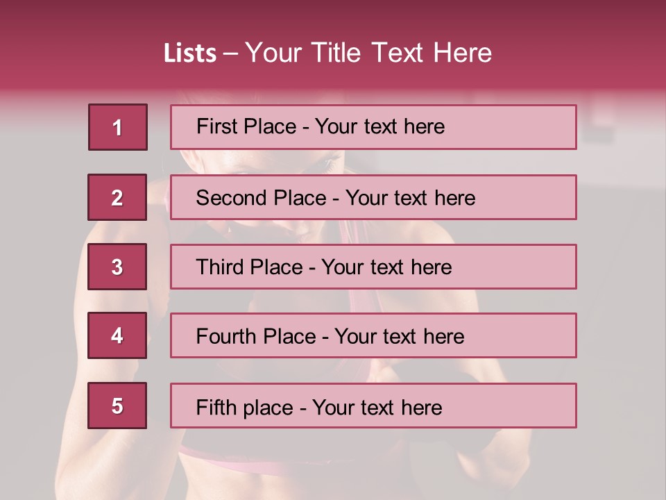 Martial Pretty Female PowerPoint Template
