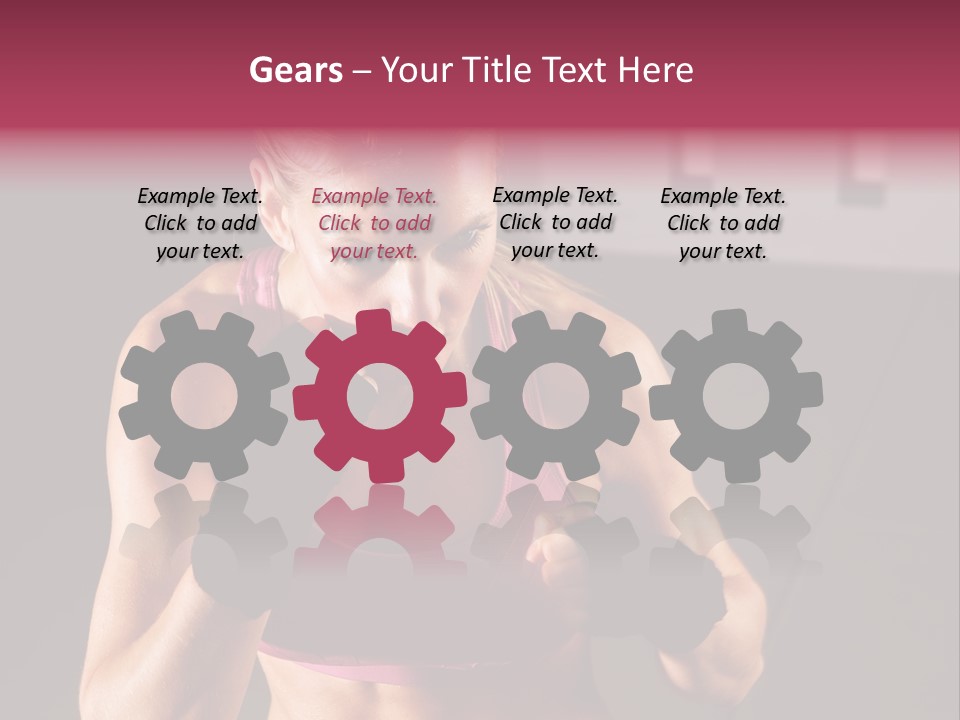 Martial Pretty Female PowerPoint Template