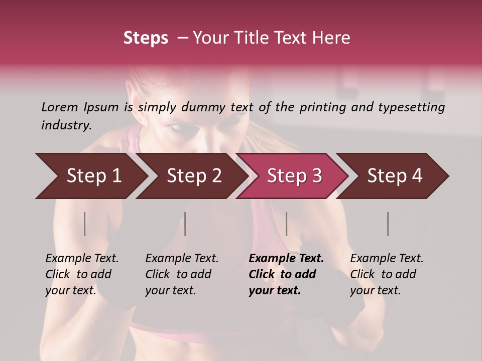 Martial Pretty Female PowerPoint Template