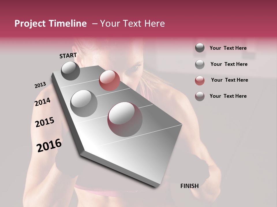Martial Pretty Female PowerPoint Template