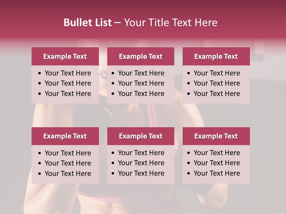 Martial Pretty Female PowerPoint Template