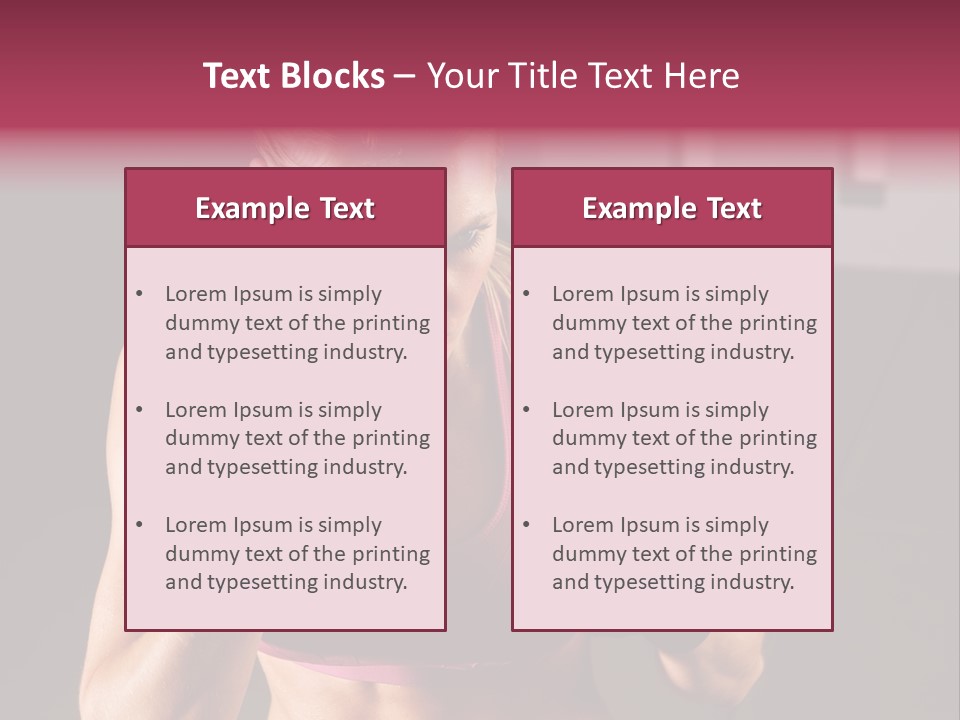 Martial Pretty Female PowerPoint Template