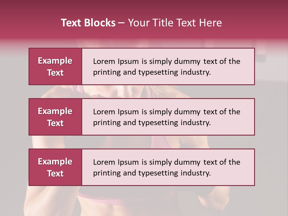 Martial Pretty Female PowerPoint Template