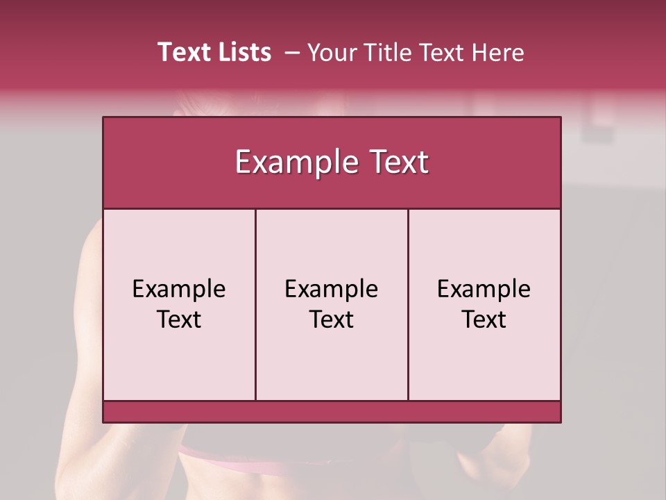 Martial Pretty Female PowerPoint Template