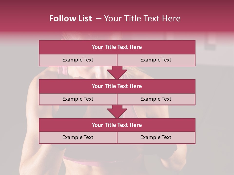 Martial Pretty Female PowerPoint Template