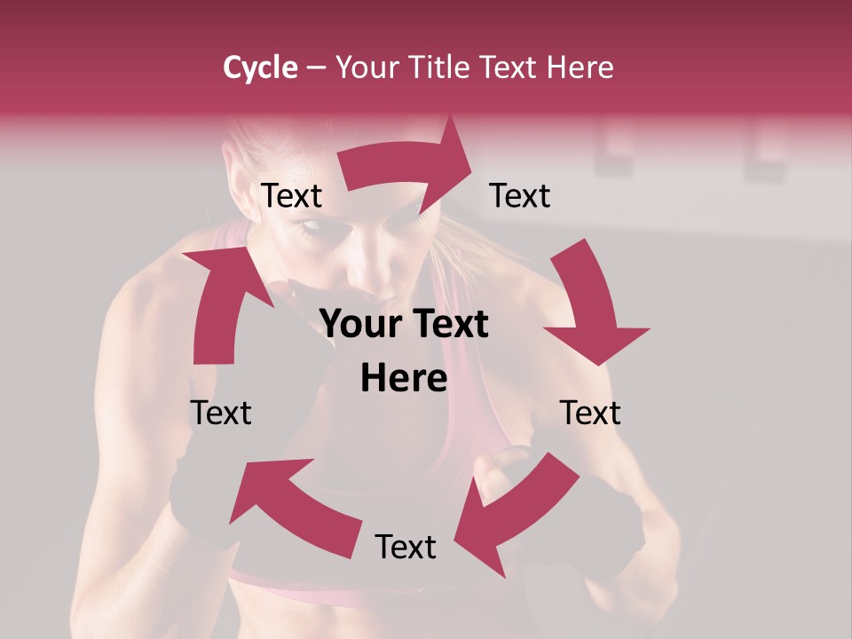 Martial Pretty Female PowerPoint Template