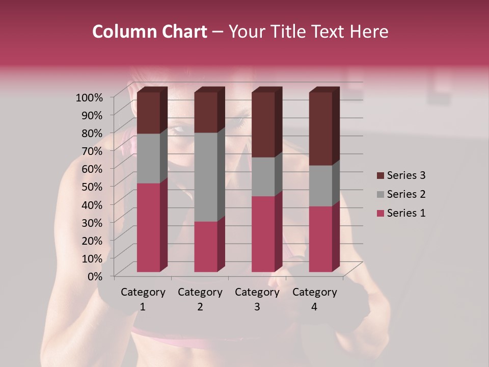 Martial Pretty Female PowerPoint Template