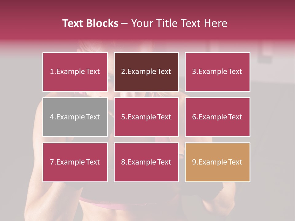 Martial Pretty Female PowerPoint Template