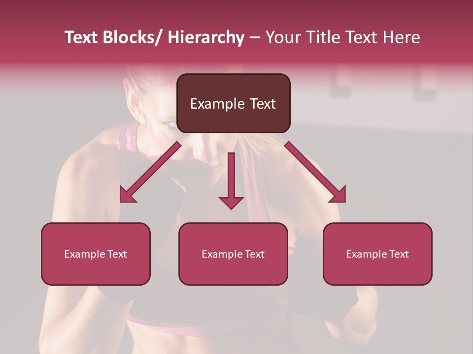 Martial Pretty Female PowerPoint Template