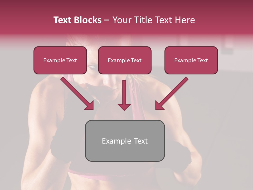 Martial Pretty Female PowerPoint Template