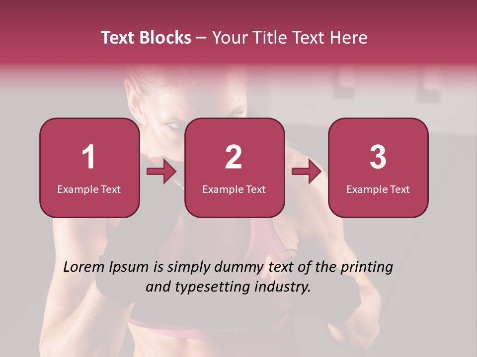 Martial Pretty Female PowerPoint Template