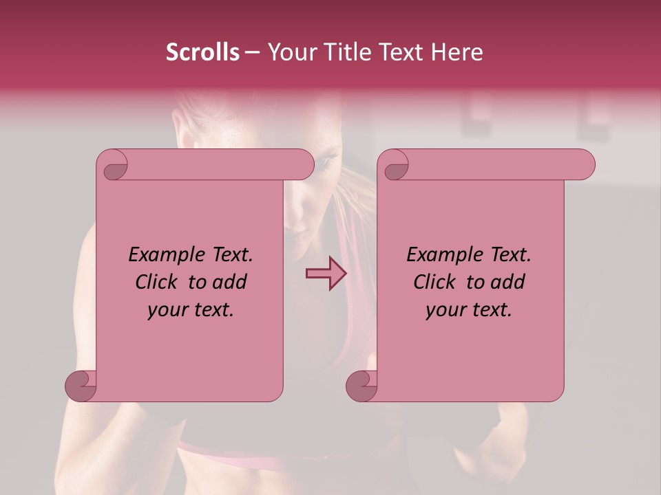 Martial Pretty Female PowerPoint Template