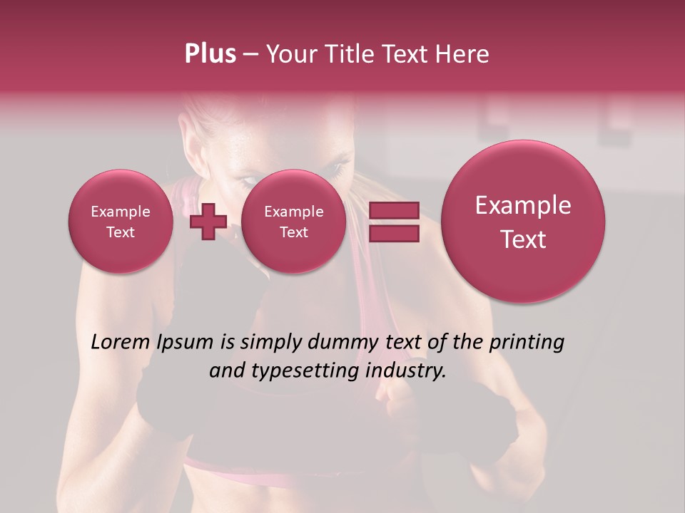 Martial Pretty Female PowerPoint Template