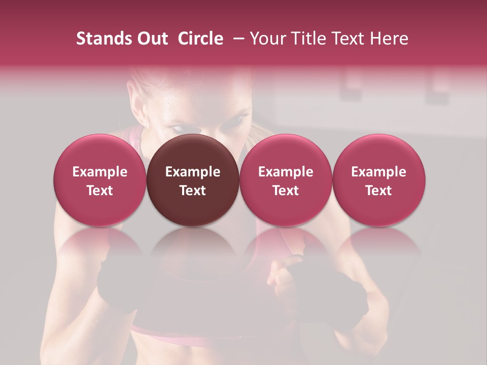 Martial Pretty Female PowerPoint Template