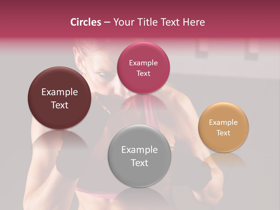 Martial Pretty Female PowerPoint Template