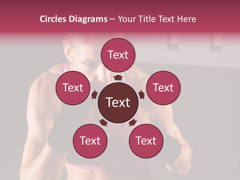 Martial Pretty Female PowerPoint Template