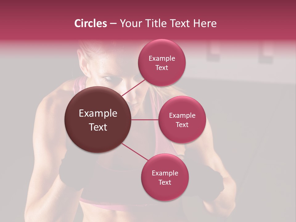 Martial Pretty Female PowerPoint Template