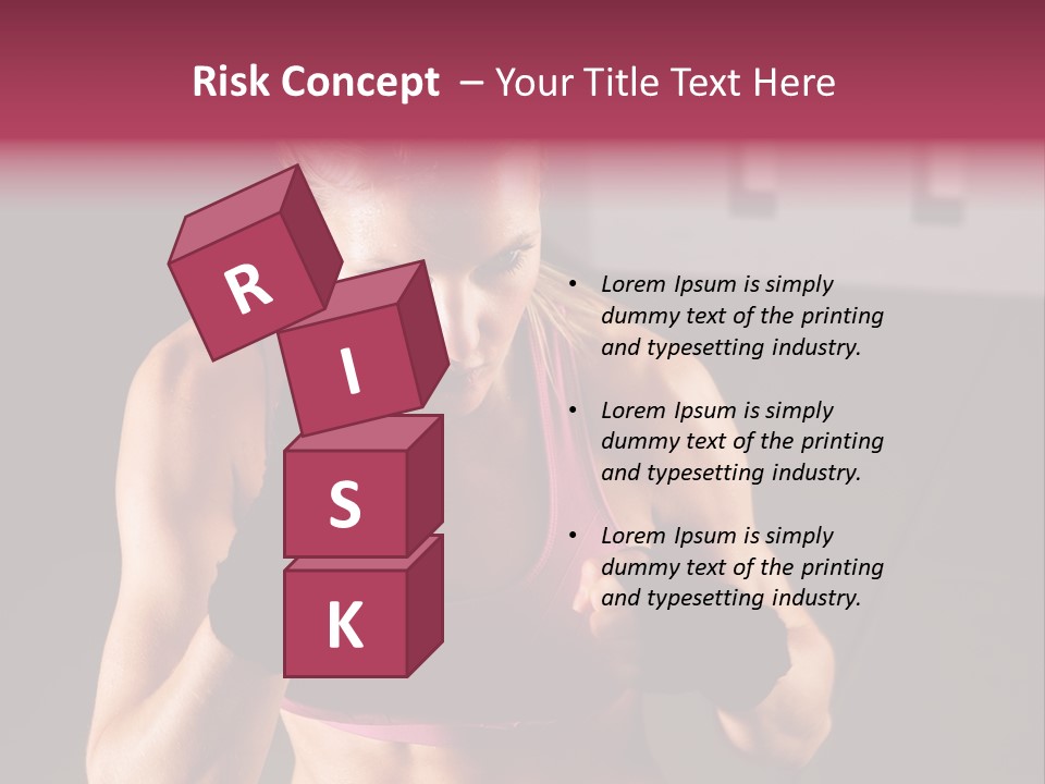 Martial Pretty Female PowerPoint Template