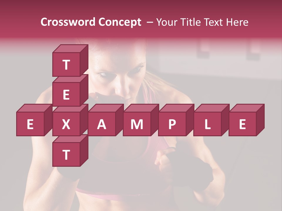 Martial Pretty Female PowerPoint Template