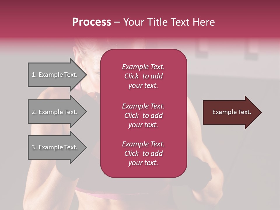 Martial Pretty Female PowerPoint Template