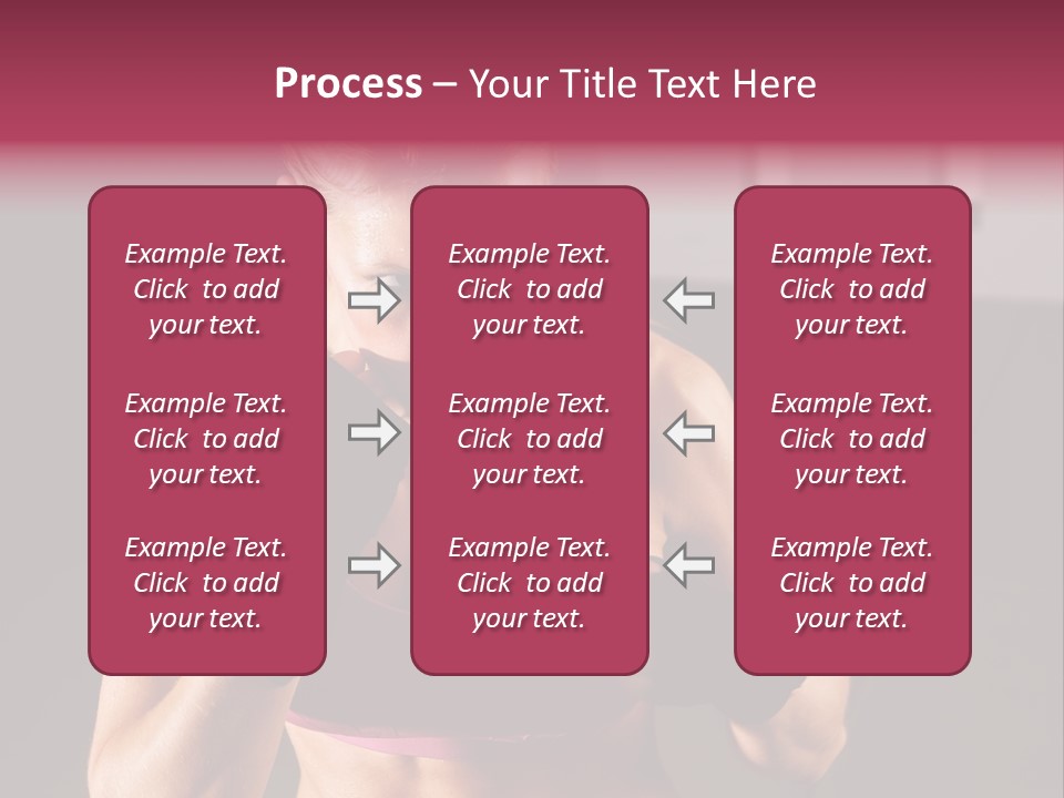 Martial Pretty Female PowerPoint Template