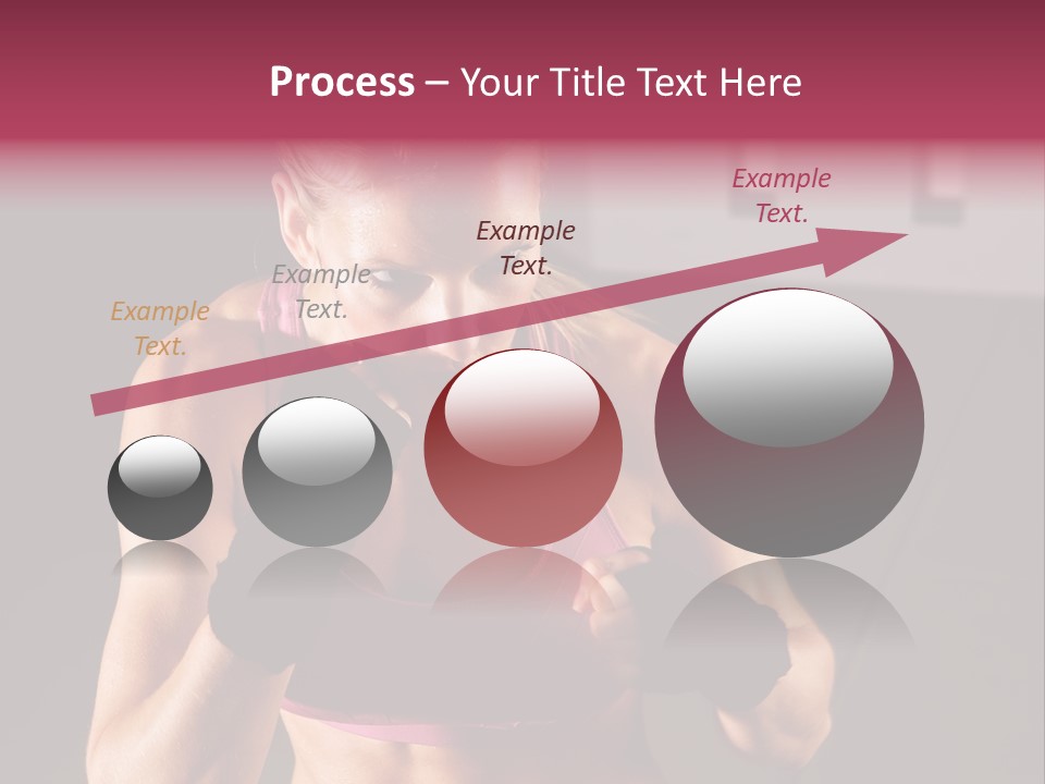 Martial Pretty Female PowerPoint Template