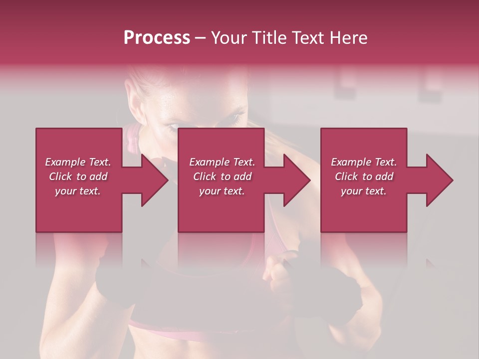 Martial Pretty Female PowerPoint Template