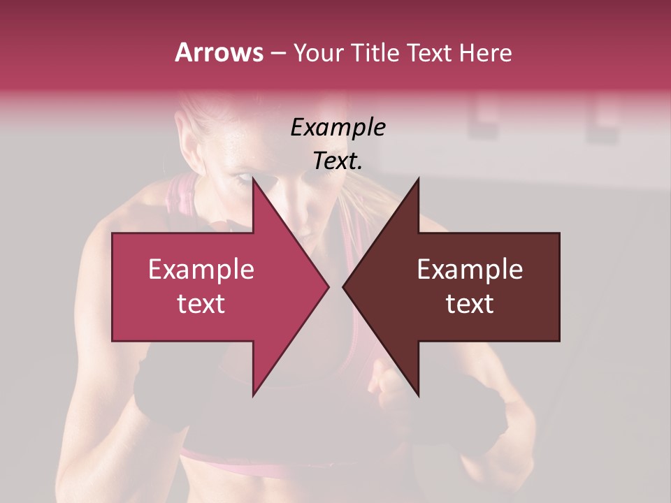 Martial Pretty Female PowerPoint Template