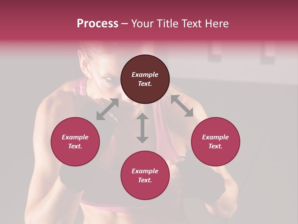 Martial Pretty Female PowerPoint Template