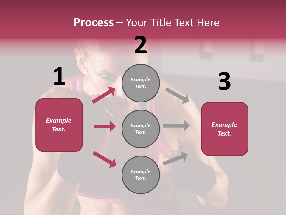 Martial Pretty Female PowerPoint Template