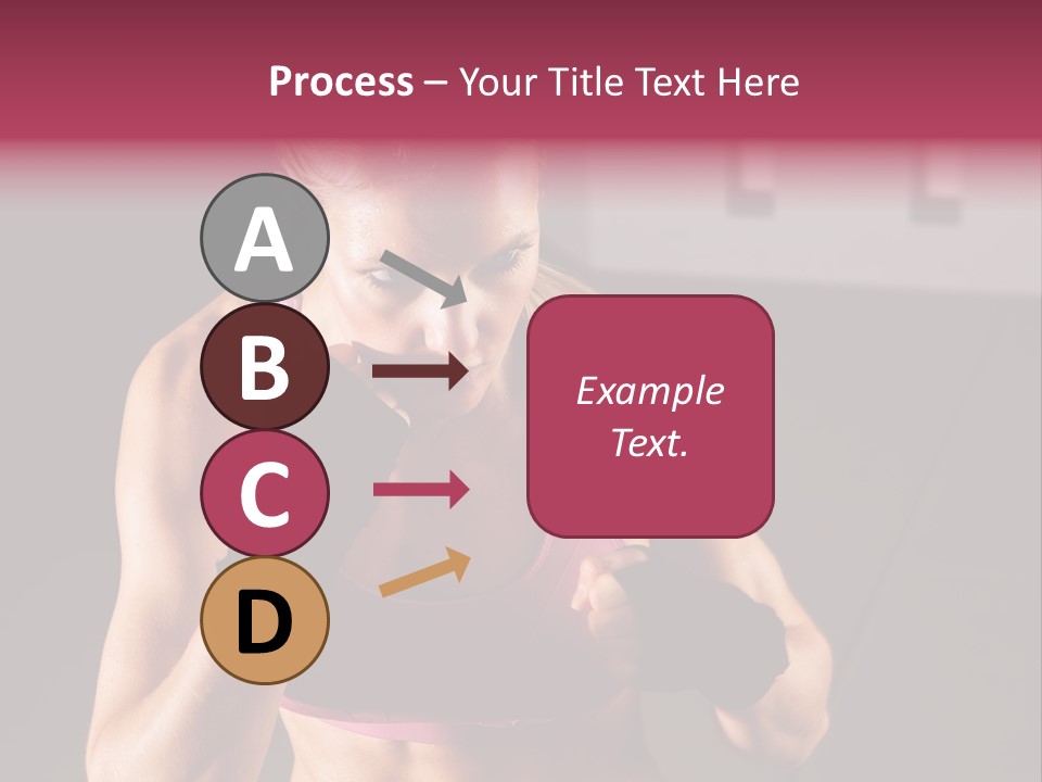 Martial Pretty Female PowerPoint Template