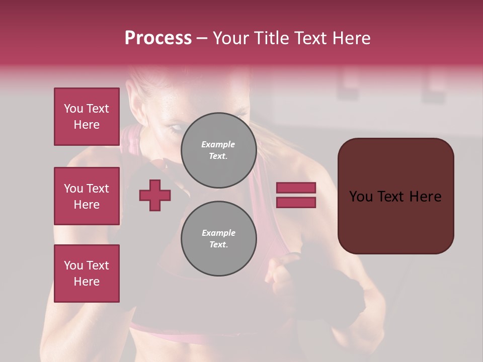 Martial Pretty Female PowerPoint Template