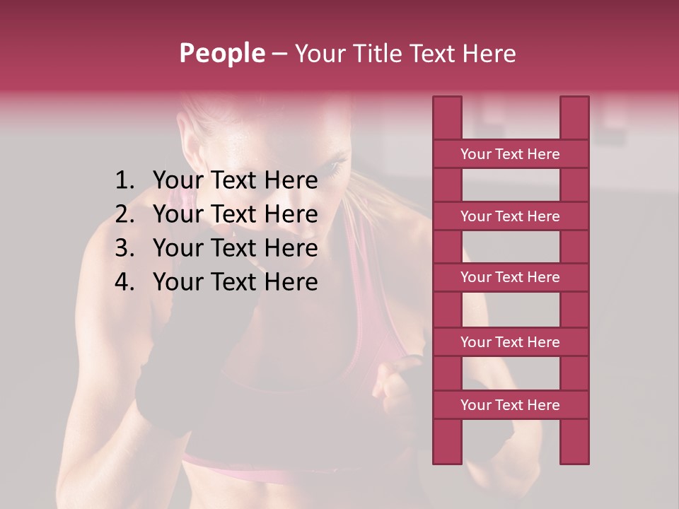 Martial Pretty Female PowerPoint Template