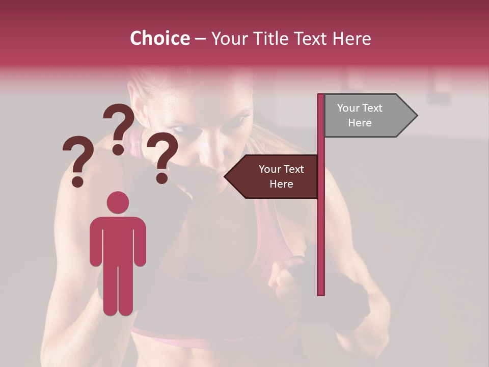 Martial Pretty Female PowerPoint Template