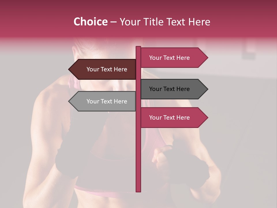 Martial Pretty Female PowerPoint Template