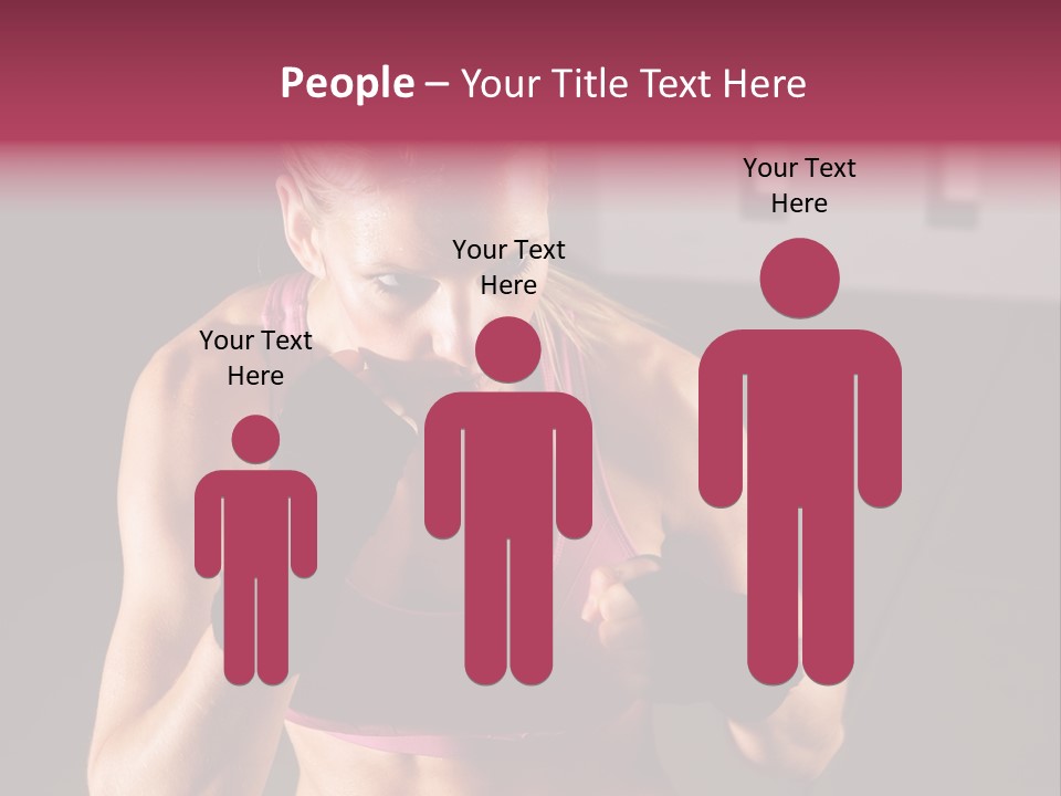 Martial Pretty Female PowerPoint Template