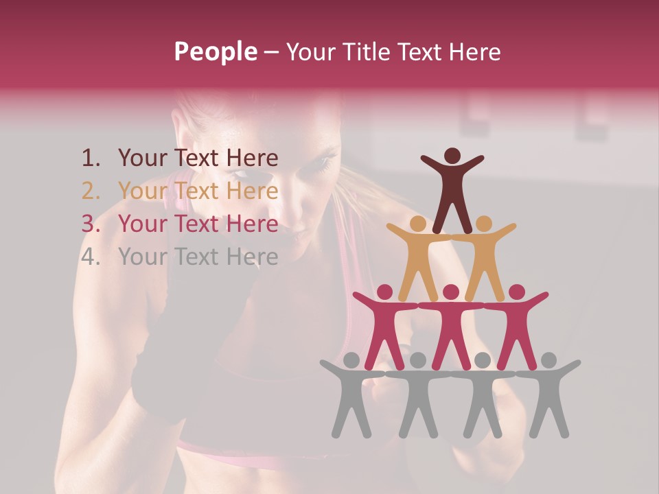 Martial Pretty Female PowerPoint Template