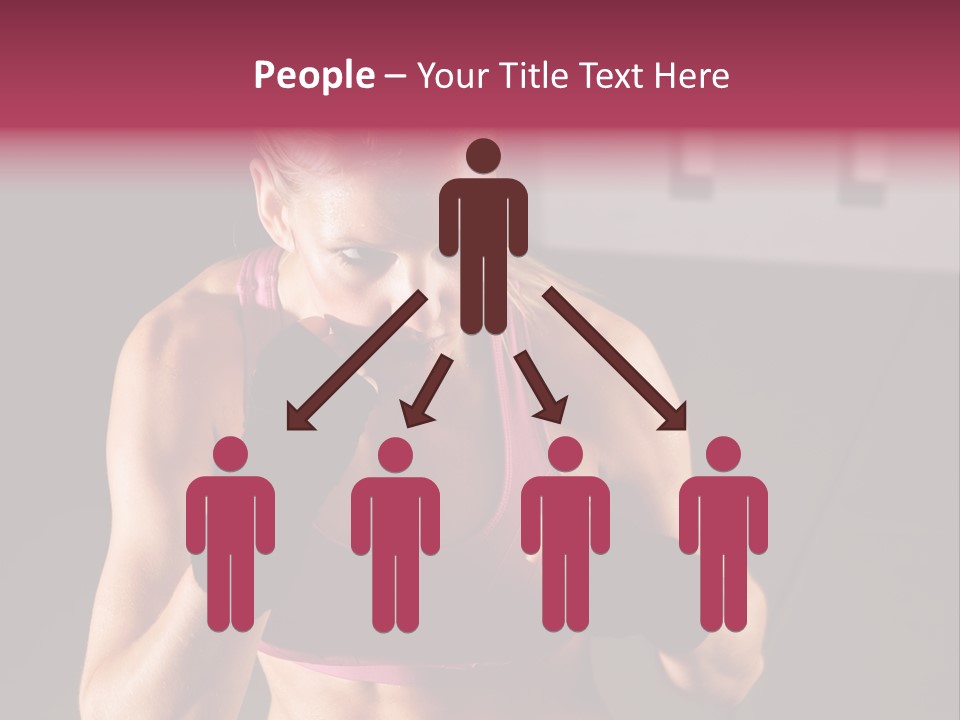 Martial Pretty Female PowerPoint Template