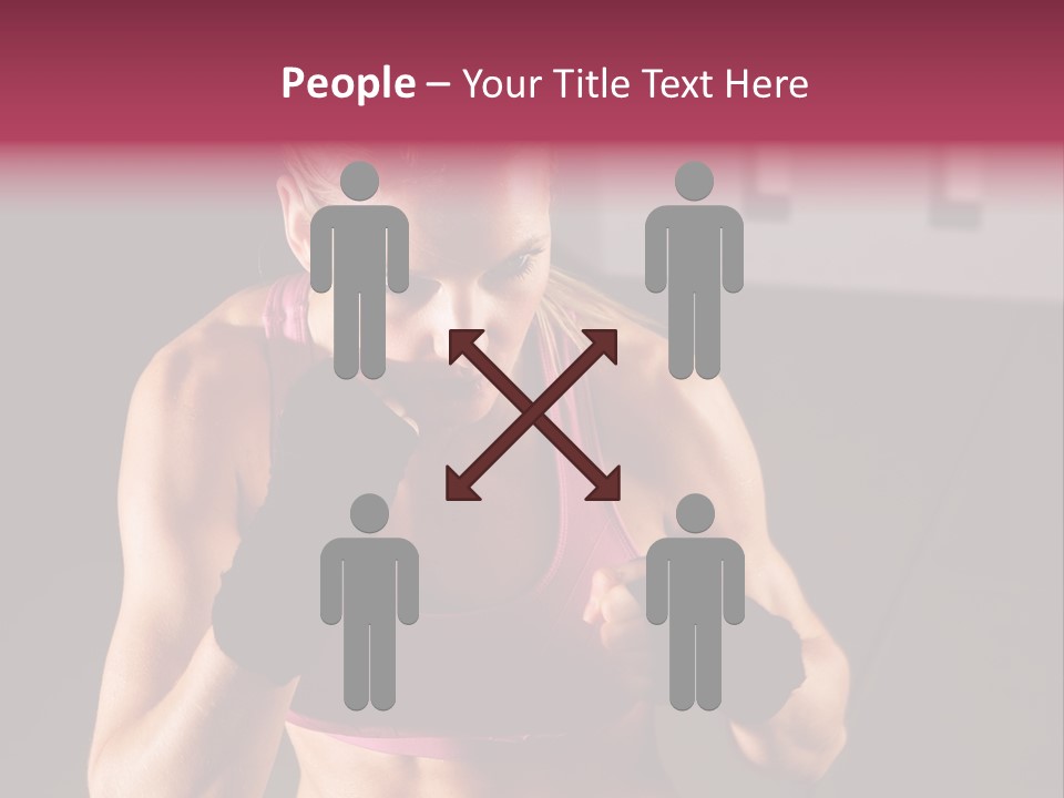 Martial Pretty Female PowerPoint Template