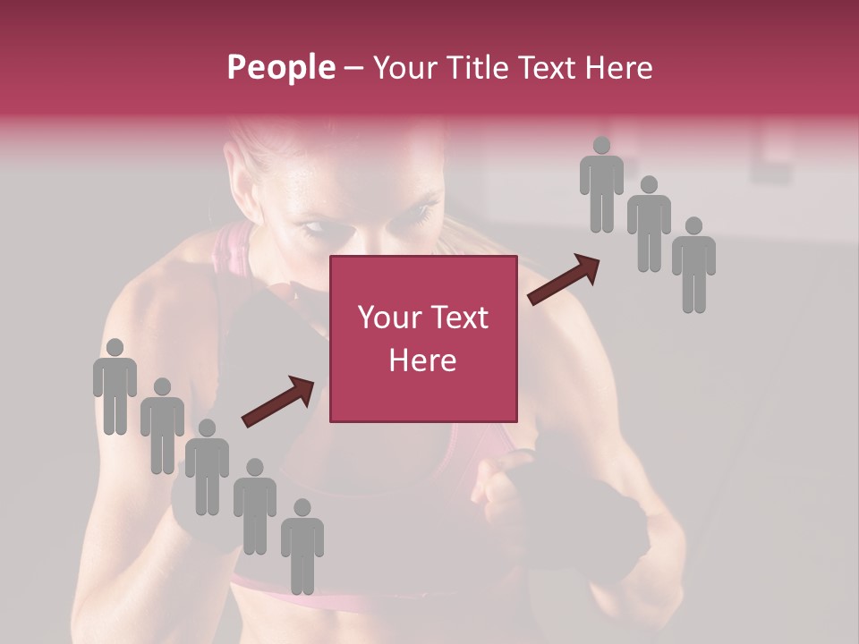 Martial Pretty Female PowerPoint Template